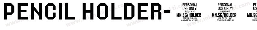 pencil holder字体转换